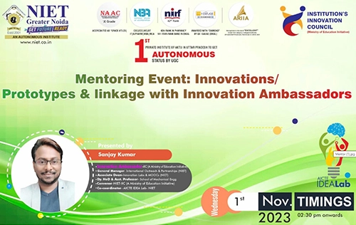 Innovations/Prototypes & Linkage with Innovation Ambassadors